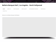 Tablet Screenshot of bellairebanquethall.com